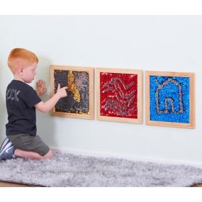 Mermaid Sequin Motor Skills Frame Gold