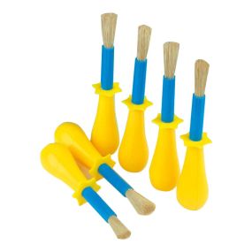 Jumbo Non-Roll Easy Grip Children's Paint Brushes 10pk | Creative Activity
