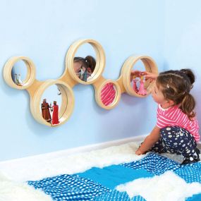 Wooden Curiosity Mirror