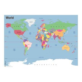 Simple Map of the World A0