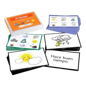 Spanish Weather Vocabulary Builder Activity Cards