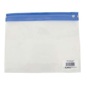 Flipfile Plastic Zip Wallets A5 25pk Blue | Creative Activity