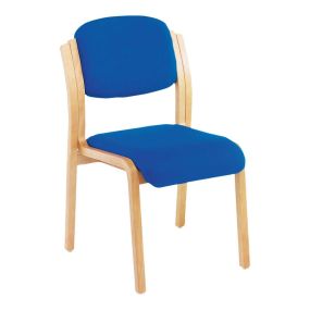 Curved Wooden Side Chairs With Arms