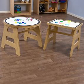 Table and Light Panel Set Circle