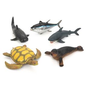 Jumbo Small World Sea Life Animals 5pk