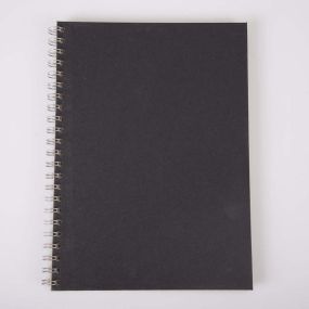 Pisces ECO Spiral Sketchbooks A4 5pk Black