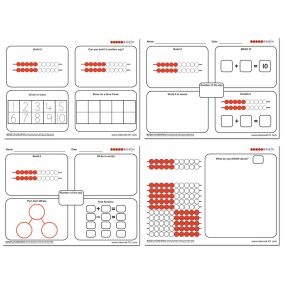 Rekenrek Practice Charts Early Number Sense Bundle