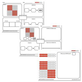 Rekenrek Practice Charts Later Number Sense Bundle