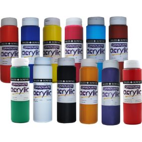 Graduate Acrylic Colour 12 x 500ml Pots | Creative Activity