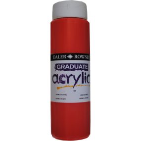 Graduate Acrylic Colour 500ml Vermilion | Creative Activity