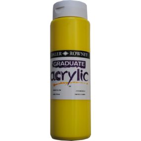 Graduate Acrylic Colour 500ml Lemon Yellow | Creative Activity