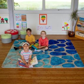 Water Droplet Super Deluxe Carved Carpet