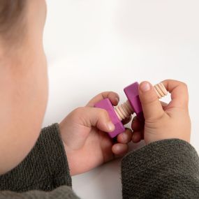 Rainbow Wooden Nuts & Bolts Pk 7