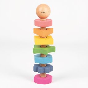 Rainbow Wooden Shape Twister 