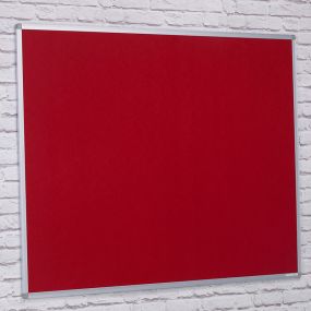 Aluminium Framed Noticeboards Red H900 x W1200mm | Creative Activity
