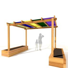 Rainbow Canopy Attached to Beds  | Creative Activity