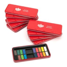 Watercolour Tin 18 Block 10pk
