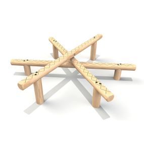 Twin Crossover Side Vault Trim Trail  | Creative Activity