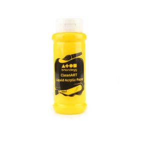 CleanART Acrylic Paint 500ml Yellow Pack of 10