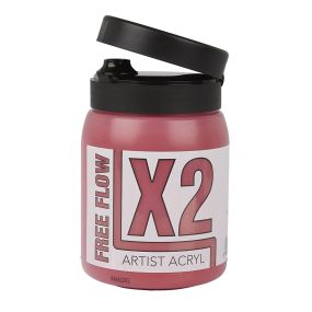 Specialist Crafts X2 Free Flow Acryl Acrylic Colour 500ml Primary Magenta | Creative Activity
