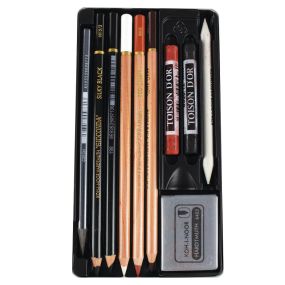 Gioconder Artist Set Drawing Toning set in Tin 10 piece | Creative Activity