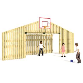 Junior Multi-Use Goals - Junior / KS2 Wooden Goal End With Goal Net | Creative Activity