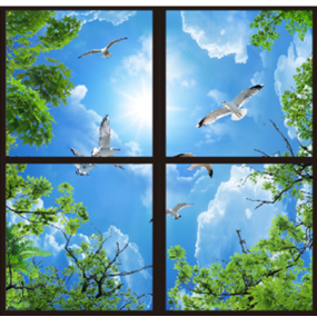 LED Ceiling Panels Trees and Birds - Non-interactive | Creative Activity