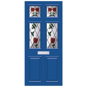 Door Covers Stained Glass - Blue | Creative Activity