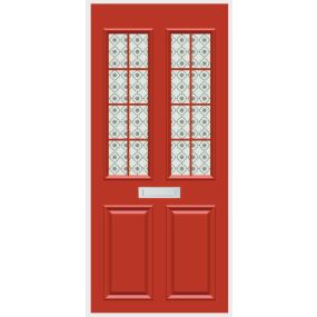 Door Covers Window Panel - Red | Creative Activity