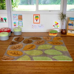 Seasonal Leaves Super Deluxe Carved Carpet