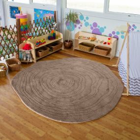 Woodgrain Spiral Super Deluxe Carved Carpet