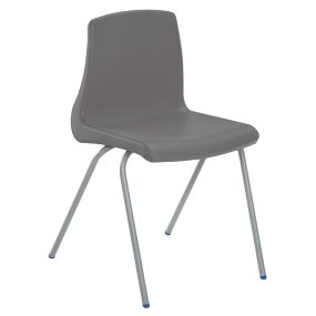 Metalliform NP Chair Seat Ht 350mm Charcoal Grey Black Frame