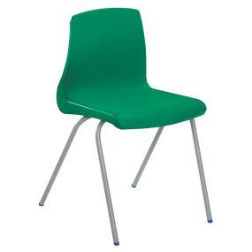 Metalliform NP Chair Seat Ht 460mm Green Black Frame