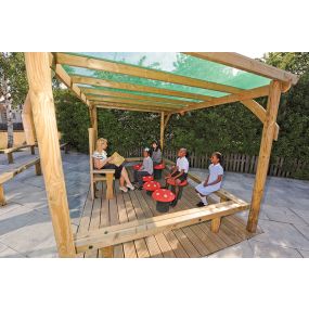 Pergola with Shade Roof - 3000mm x 3000mm | Creative Activity