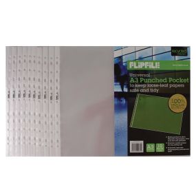 A3 PP Landscape Display Sleeves Pack of 10 | Creative Activity