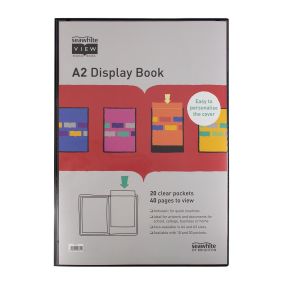 A2 Display Book 20 clear pockets | Creative Activity