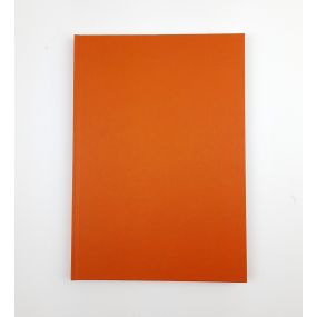 A4 Portrait Coloured Cloth Cover Sketchbook 92 pages 140gsm Orange