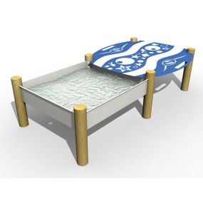 L2 - Single trough with support legs and water play lid | Creative Activity