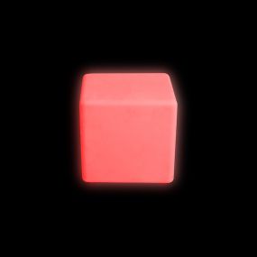 Colour Changing LED Cube Stool 30cm | Creative Activity