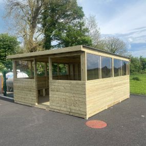 Outdoor Classroom -  Perspex Windows 15ft x 15ft