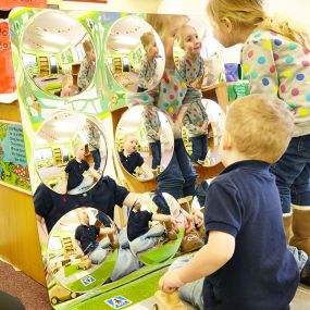 Giant 9-Domed Acrylic Mirror Panel - 780mm 