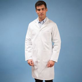 Laboratory Coats, Polyester Cotton, Male, Chest 112cm, 100cm long (Each)