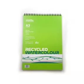 A3 Landscape Spiral Recycled Watercolour Pad 15 sheets 300gsm