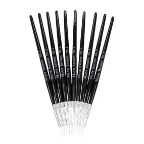 White Synthetic Sable Brushes Size 2 - Pack of 10 | Educational Resources - Art & Craft | Creative Activity