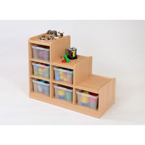 Tiered Access Unit with 6 Trays Right Hand Tiered | Creative Activity