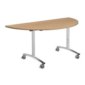 Orbit Tilt Top Tables 1600 x 800mm Semi-Circular | Creative Activity