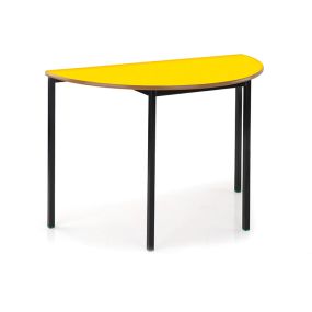 Welded Frame Semi-Circular Table 1200 X 600 PVC Edge H460mm  | Creative Activity