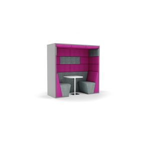 Confer 2 Seater Booth Flat Roof | Creative Activity
