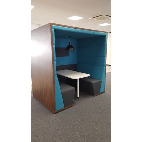 Confer 4 Seater Booth Flat Roof | Creative Activity
