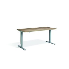 Vermont Rectangle Height Adjustable Desk Silver Frame 1200 x 800mm | Creative Activity